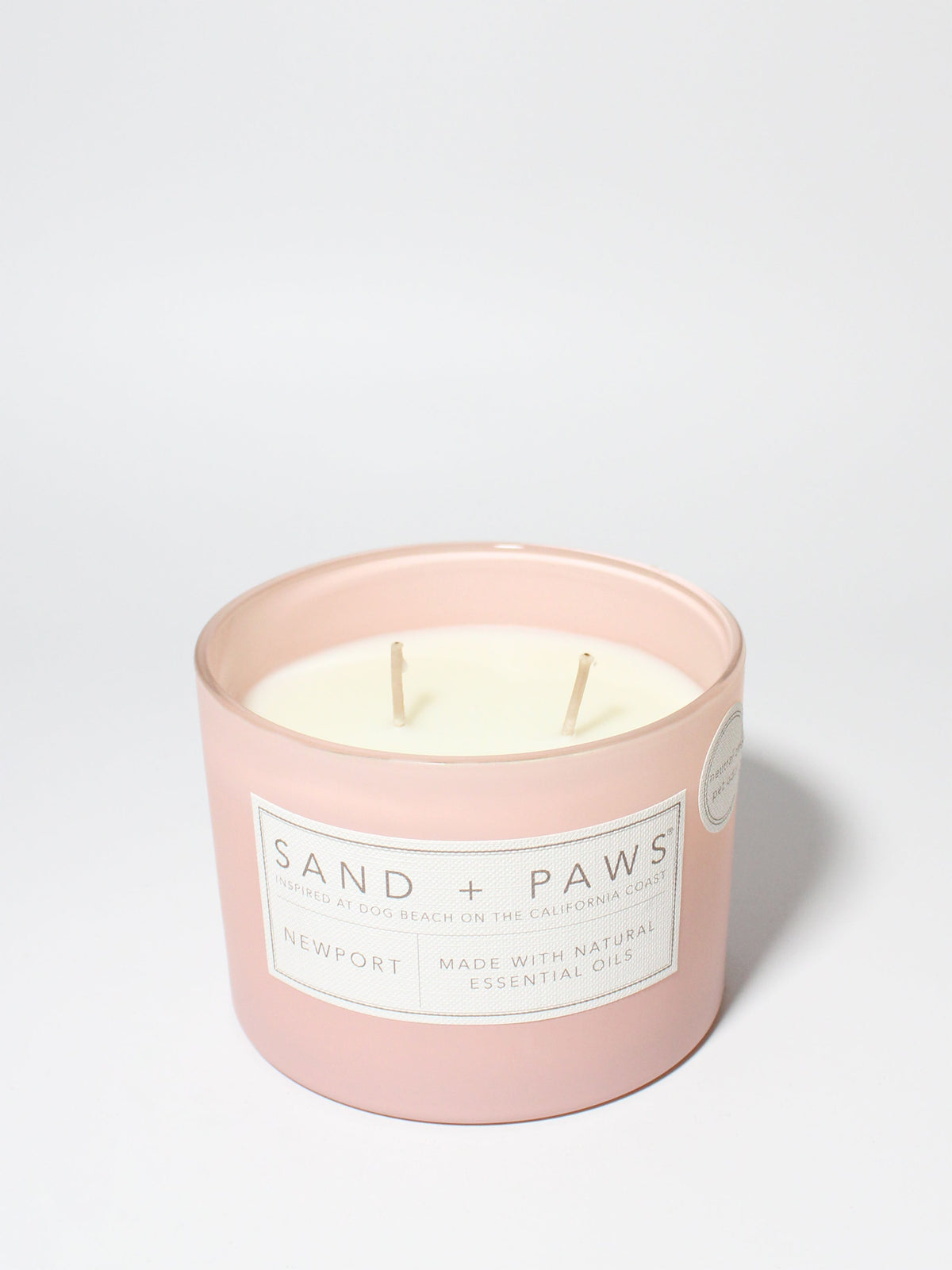 Aromatic Sand + Paws Newport 12 oz scented candle