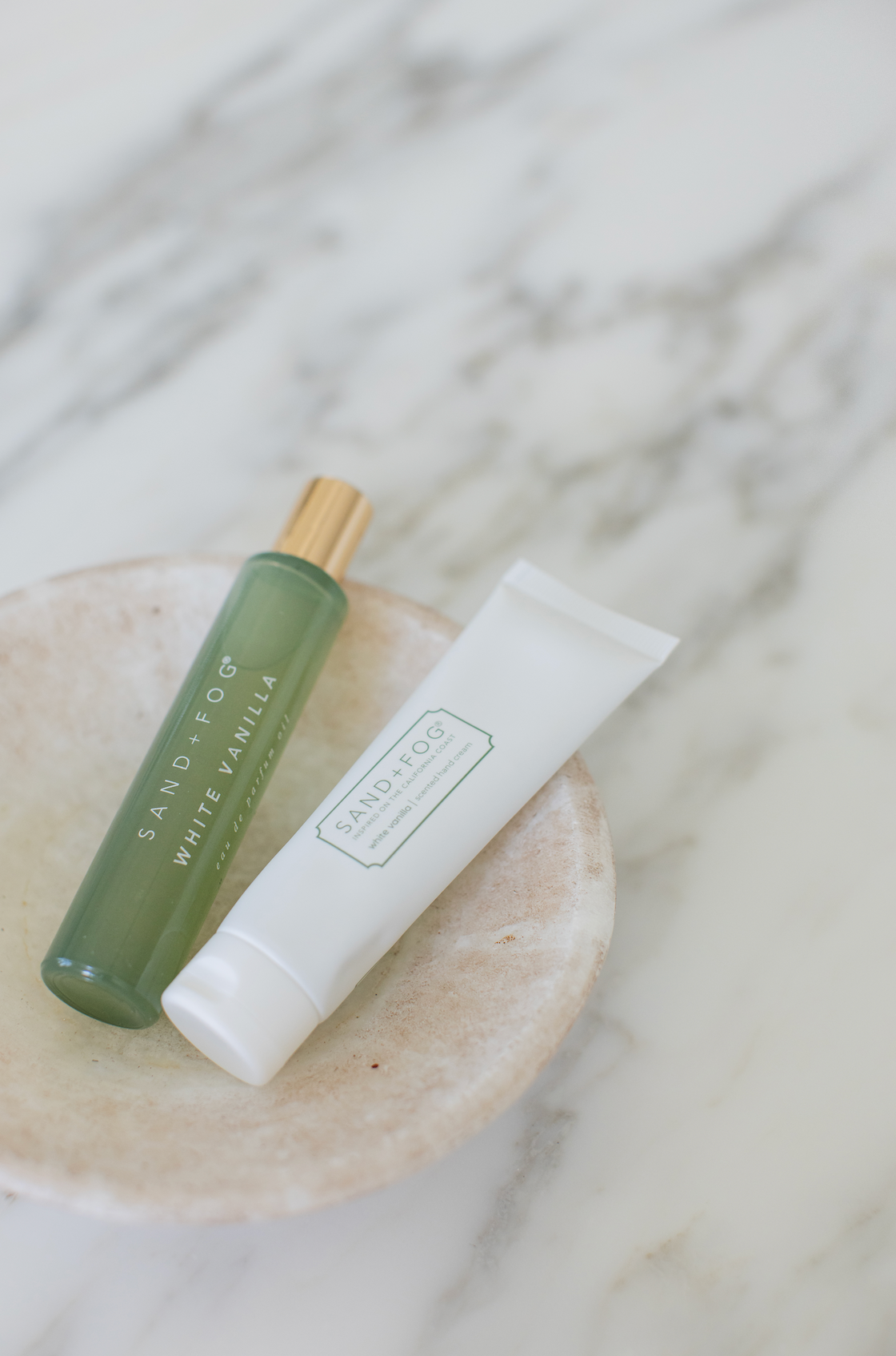 Signature Hand Cream and Perfume Oil Rollerball Set - White Vanilla