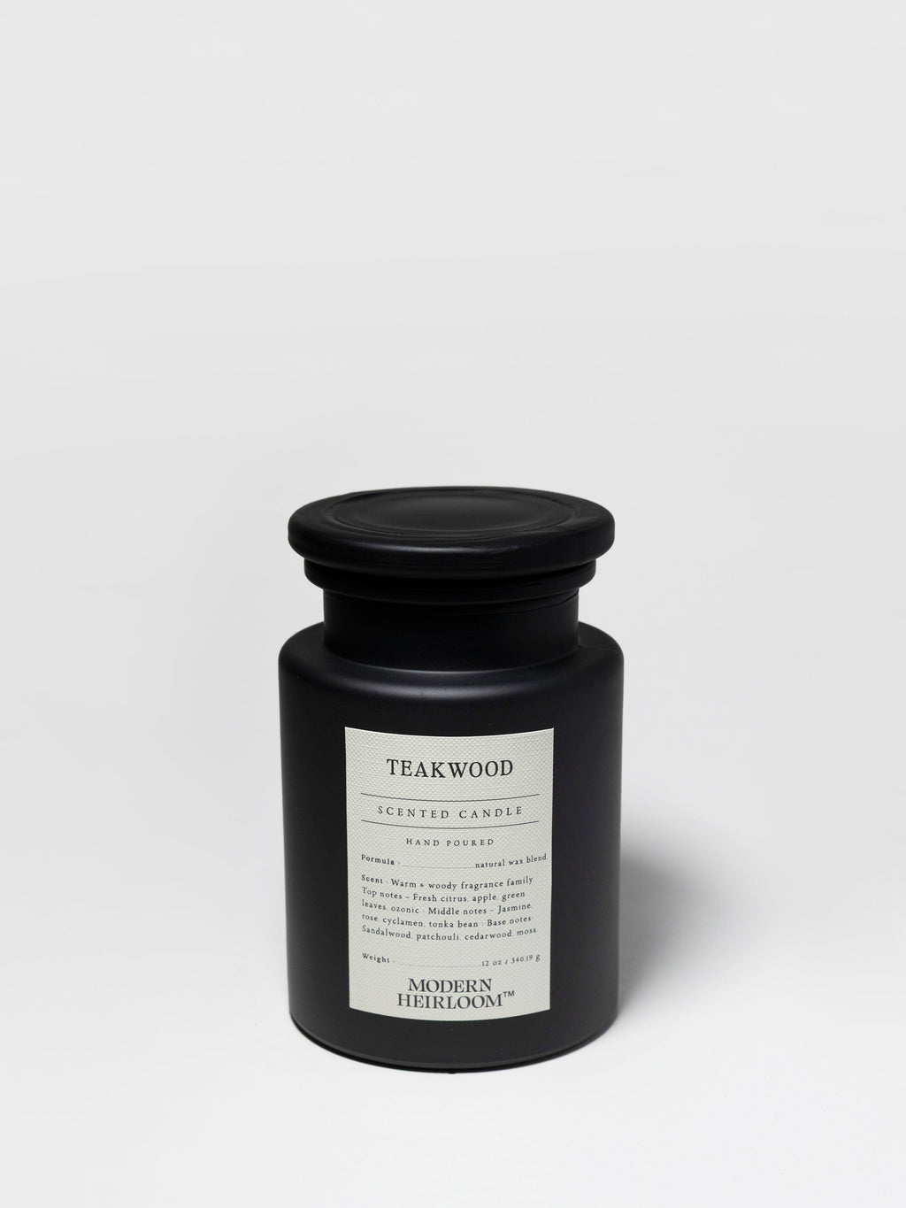 Aromatic Teakwood 12 oz scented candle